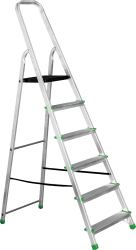 Hlin�kov� schod�ky jednostrann�, PROFI, 6 stup�ov