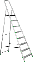 Hlin�kov� schod�ky jednostrann�, PROFI, 8 stup�ov