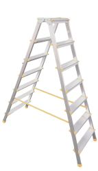 Hlin�kov� schod�ky obojstrann�, PROFI, 7 stup�ov