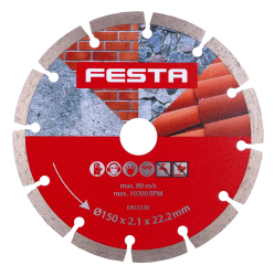 Diamantov� kot��, segmentov�, 150�2,6�22,2 mm