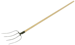 Vidly s n�sadou, 4 zuby, topo�, 150 cm