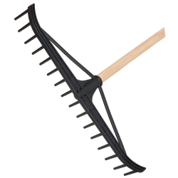 Plastov� hrable na seno s n�sadou, 56 cm, 16 zubov