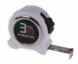 Zvinovac� meter biely, 3 m � 19 mm