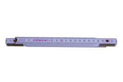 Skladac� meter PROFI, dreven�, 1 m, biely