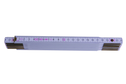 Skladac� meter PROFI, dreven�, 2 m, biely
