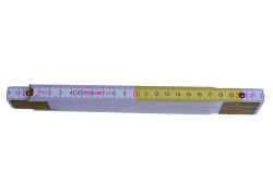 Skladac� meter PROFI, dreven�, 2 m, bielo�lt�