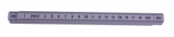 Skladac� meter, plastov�, 1 m, biely