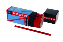 Tes�rska ceruzka, HB, �erven� lak, 250 mm, 50 ks
