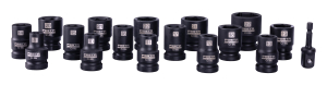 R�zov� hlavice 1/2", 8�27 mm, 17 ks