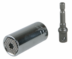 Univerz�lna hlavica 3/8", CrV, adapt�r, 7�19 mm