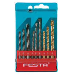 Vrt�ky do kovu, dreva, muriva, 5,6,8 mm, 9 ks
