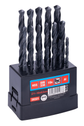 Vrt�ky do kovu HSS, 1�10 mm, 19 ks