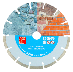 Diamantov� kot��, segmentov�, 180�2,3�22,2 mm