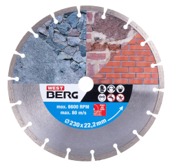 Diamantov� kot��, segmentov�, 230�2,4�22,2 mm