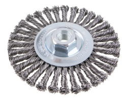 Rota�n� kefa radi�lna, vrko�ov�, oce�ov�, M14, 32 vrko�ov, 115 mm