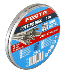 Rezn� kot��, 125�1,2�22,2 mm, rovn�, 10 ks box