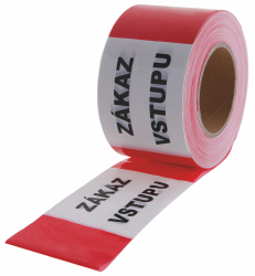 V�stra�n� f�lia Z�KAZ VSTUPU, 80 mm � 250 m, �erveno-biela