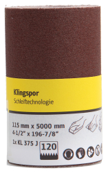 Br�sna rola pl�tno KL 375 J, 115 mm � 5 m, P40