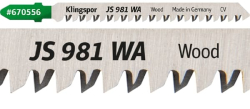 P�lov� pl�tok JS 981 WA Special CrV, 130 mm, 5 ks blister