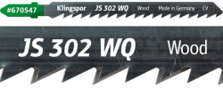 P�lov� pl�tok JS 302 WQ Extra CrV, 130 mm, 5 ks blister