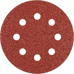 Br�sny v�sek na zips PS 18 EK, 125 mm, P40, dierovan� D8, GLS5