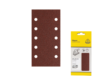Br�sny p�sik na zips PS 22 K, 115�105 mm, P40, dierovan� D10, GL15, 5 ks blister