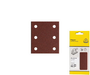 Br�sny p�sik na zips PS 22 K, 103�115 mm, P40, dierovan� D6, GL19, 5 ks blister
