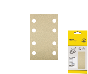 Br�sny p�sik na zips PS 33 BK, 80�133 mm, P180, dierovan� D8, GL18, 5 ks blister